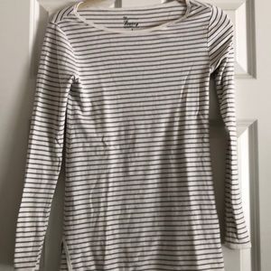 White and grey tunic shirt
